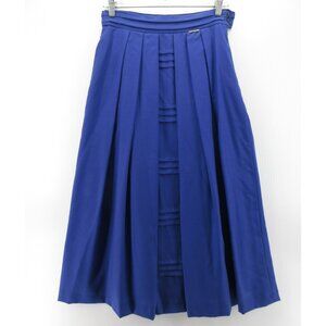 VINTAGE Geiger Skirt 38 Wool Maxi A-Line Pleated Cottagecore US 6